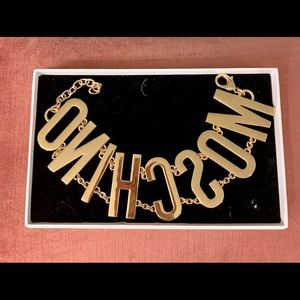 Moschino x HM Gold plated letter choker